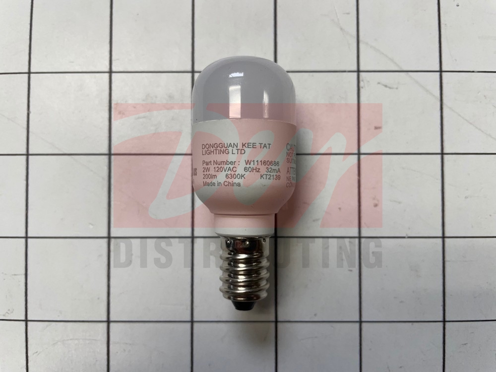 Refrigerator Light Bulb (replaces W11125625) W11216993 parts