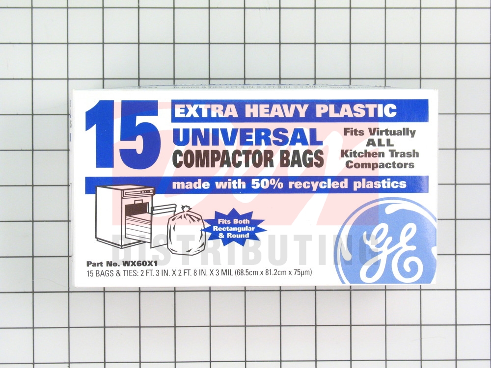 Universal Trash Compactor Plastic Bags, GE