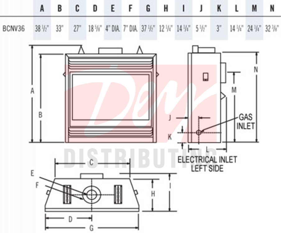 Natural Gas Fireplace Parts Diagram - Fireplace World