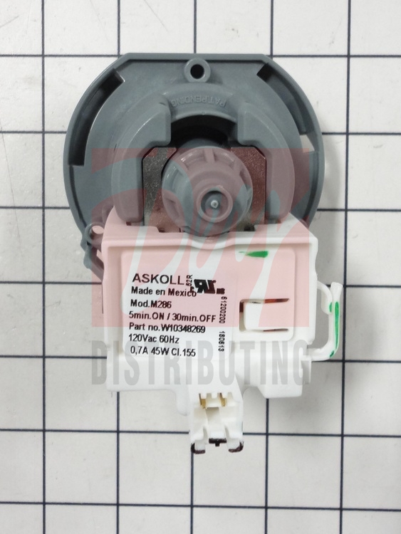 Dishwasher Drain Pump For Whirlpool ERW10348269 